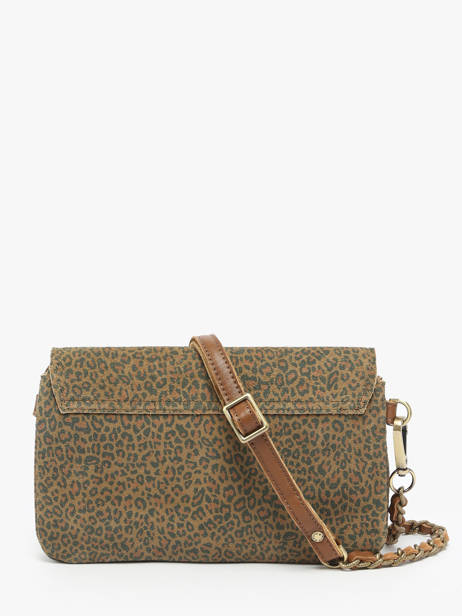Cross Body Tas Vintage Leder Mila louise Bruin vintage 3783PAC ander zicht 3